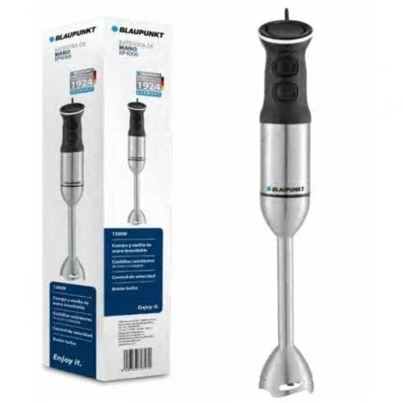 Blaupunkt BP4006 Batidora de mano 1200W de acero inoxidable con vaso Blaupunkt BP4006 Batidora de mano 1200W de acero inoxidable con vaso